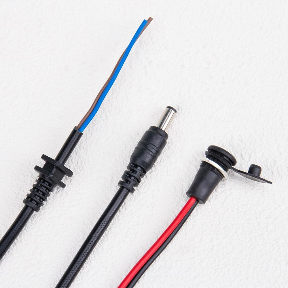 1Set Charging Wire 2.1Mm DC Connector for 36V 48V 60V Electric Ebike Battery