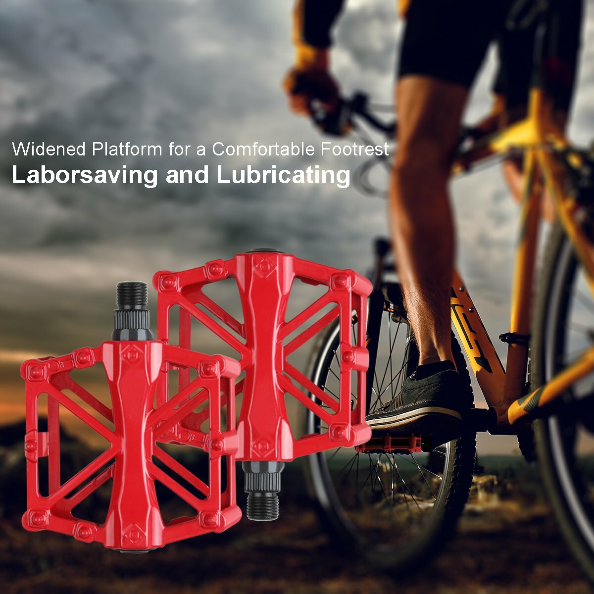 9/16″ Aluminum Bicycle Pedals Bike Pedals Road Mountain Sealed Bearings Platform