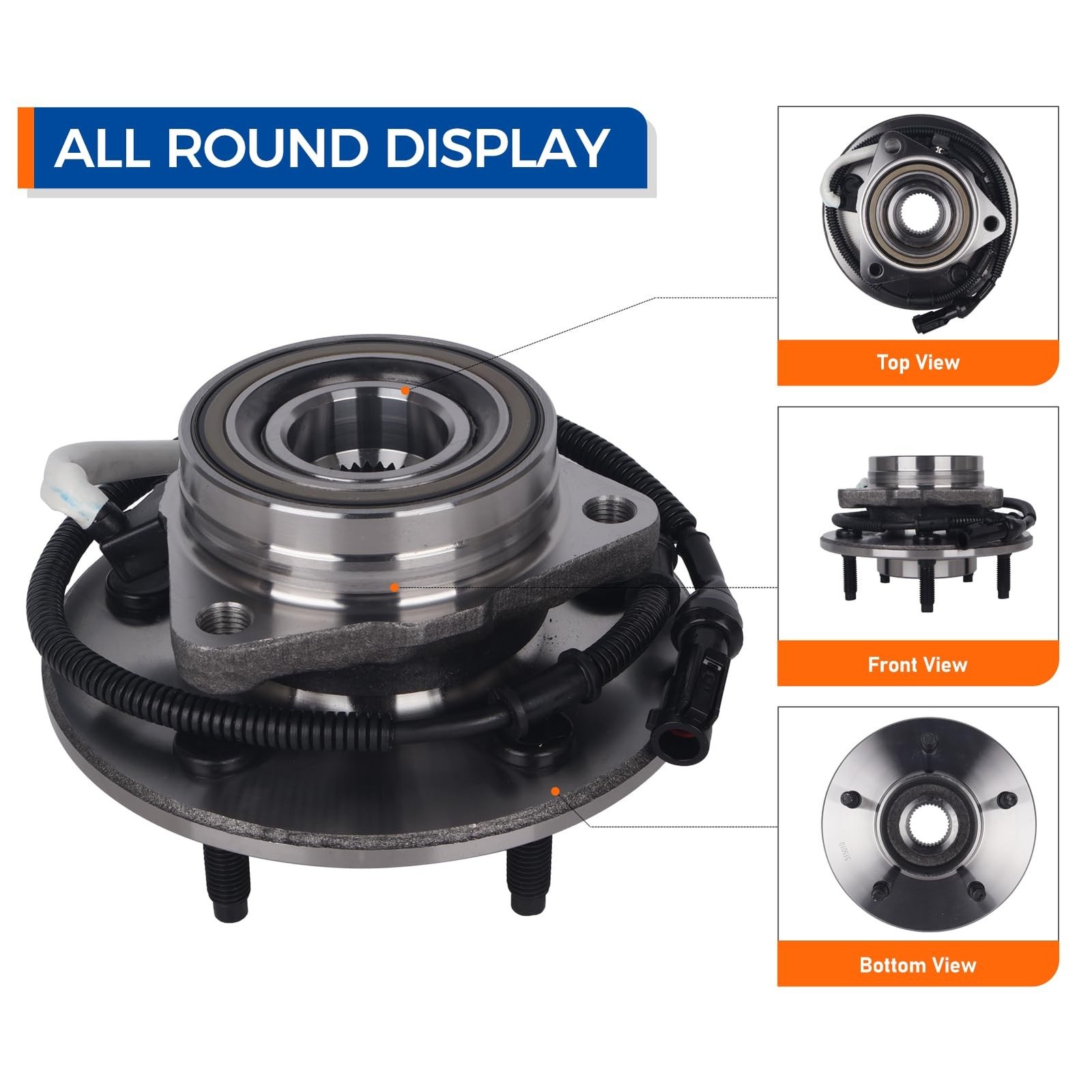 PAROD Pair 515010 4WD Front Wheel Hub & Bearing Assembly Fit for Ford F-150 1…