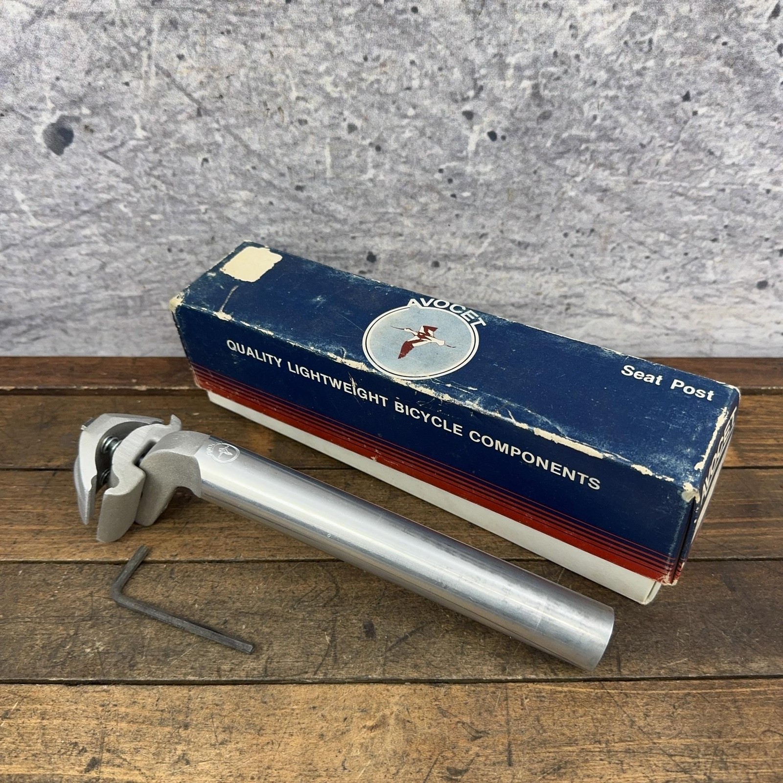 Vintage Avocet Seatpost 26.8mm Silver Alloy Road MTB Bike 80s 90s Box 355g