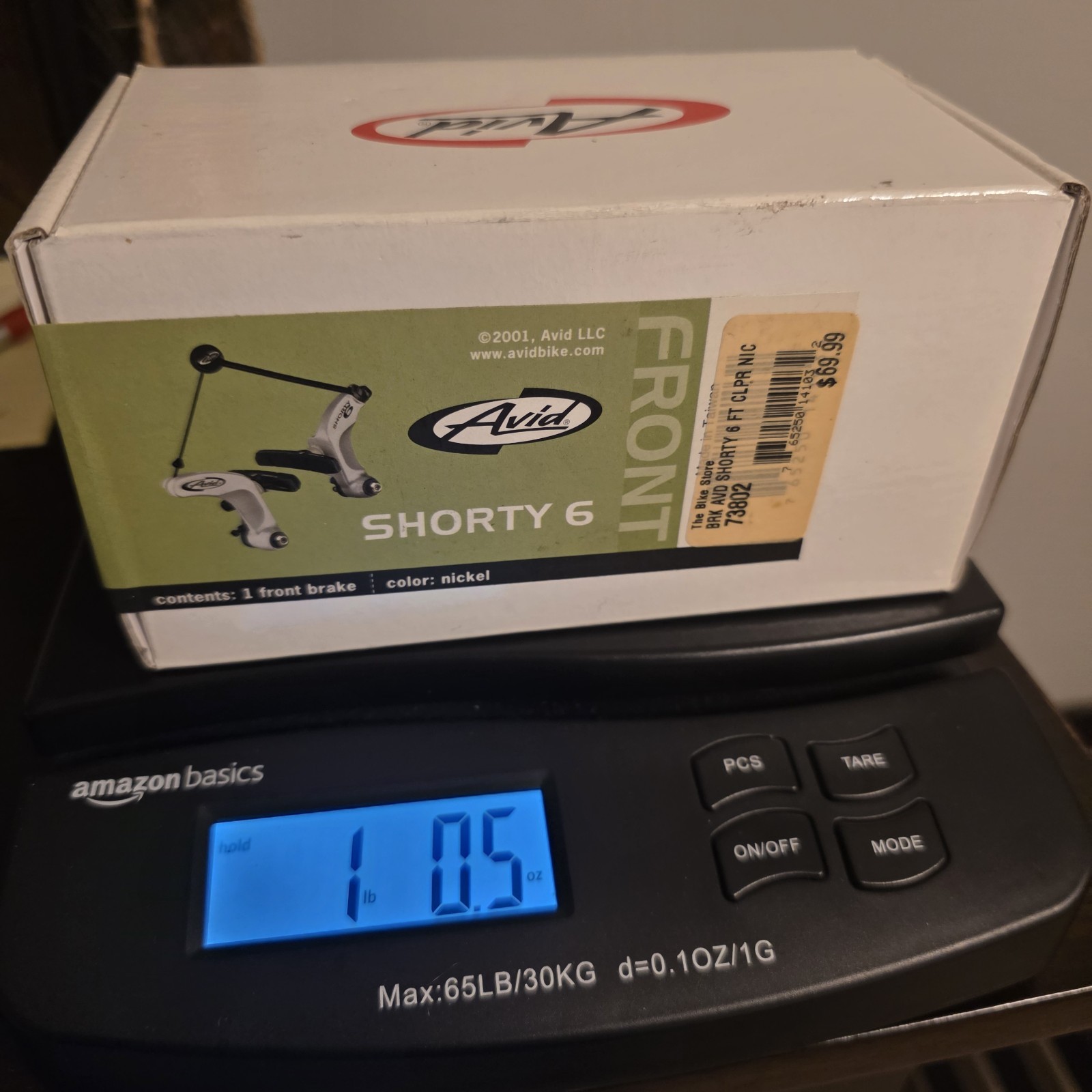 NIB Avid Shorty 6 Front V-Brake Nickel old stock