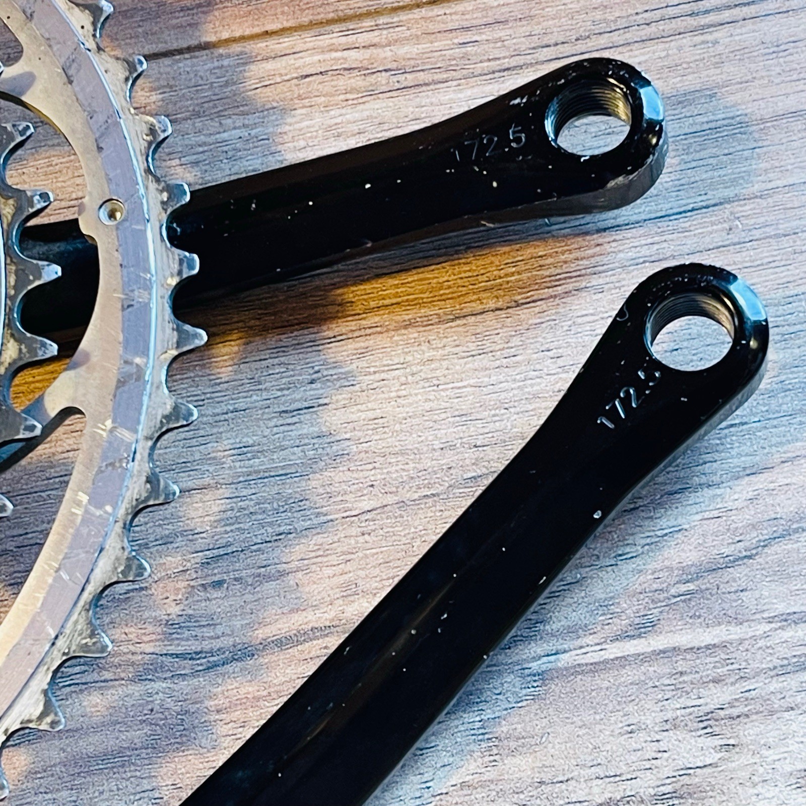 Rare Grafton Joystix CNC Double Road Cranks 172.5 130 BCD Square Taper Black