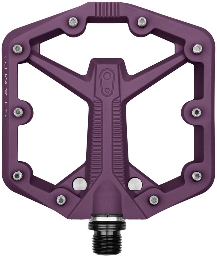 Crankbrothers Stamp 1 Gen 2 Pedals – Platform, Composite, 9/16″, Purple, Small