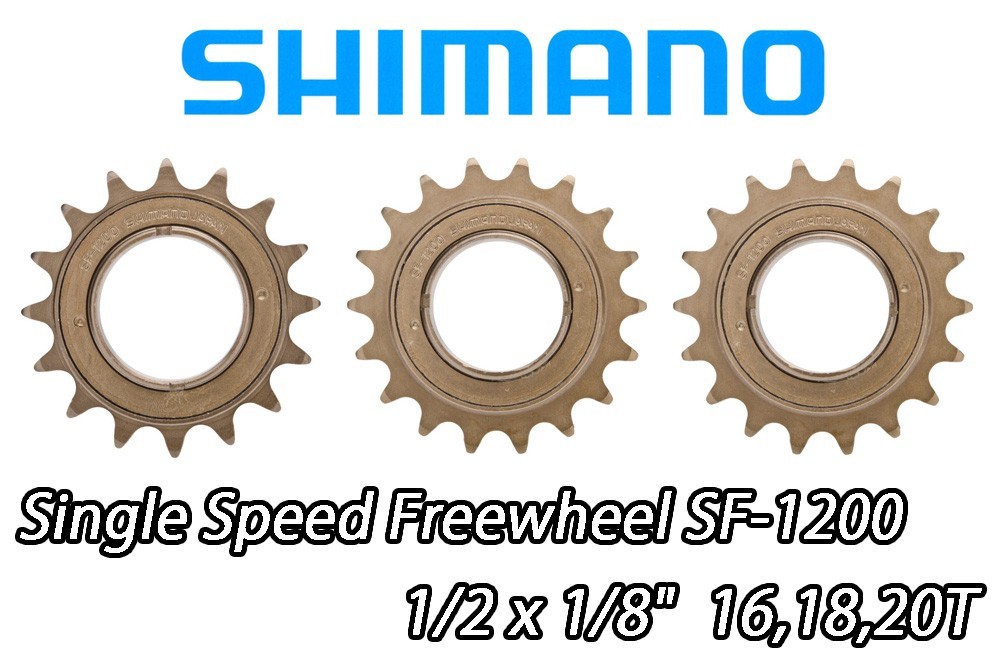 Shimano Single Speed Freewheel SF-1200 1/2 x 1/8″ 16/18/20T