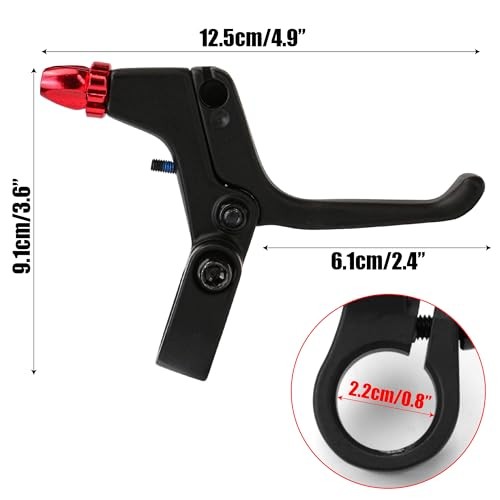 A Pair Bicycle Brake Lever Bike Levers of Universal 2 Finger Aluminum Alloy