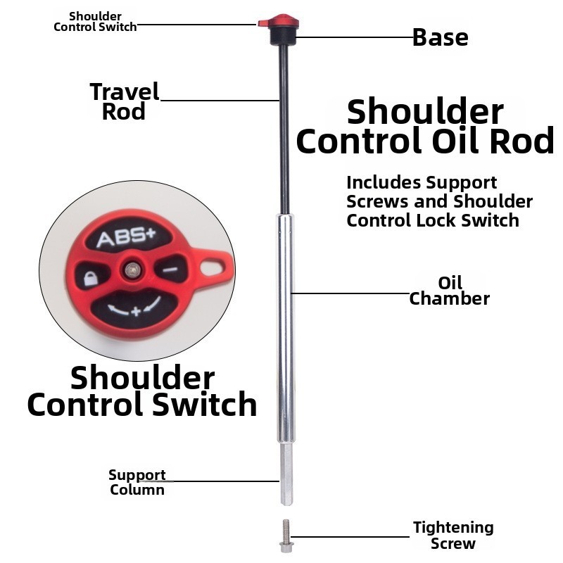 MTB Fork Remote Lockout Switch Cable Remote with Wired Control for 25.7mm Forks