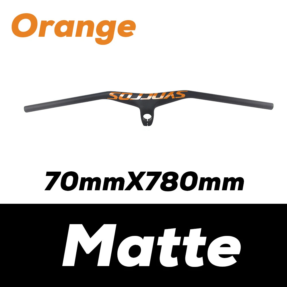 -17° Mountain Bike Handlebar Integrated Carbon Handlebar Width 800mm Stem 28.6mm