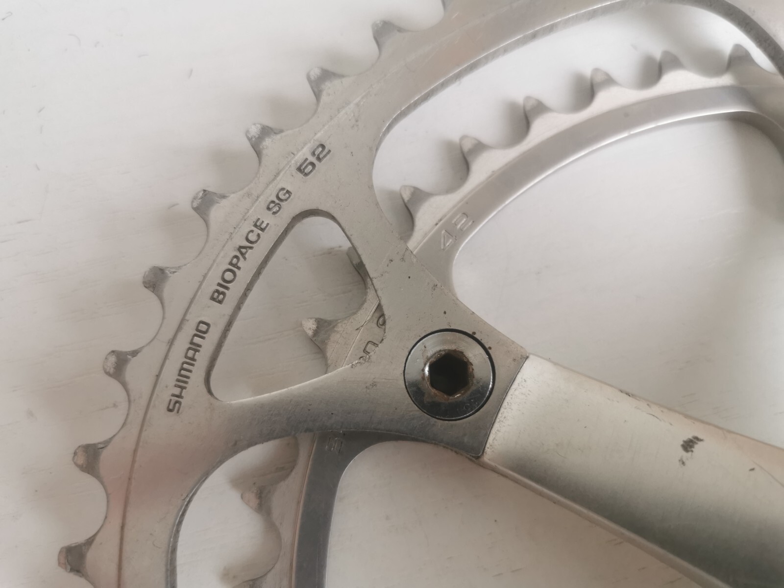 VINTAGE Shimano 600 Ultegra Biopace FC-6400 Double 52/42 170mm Crankset Chainset