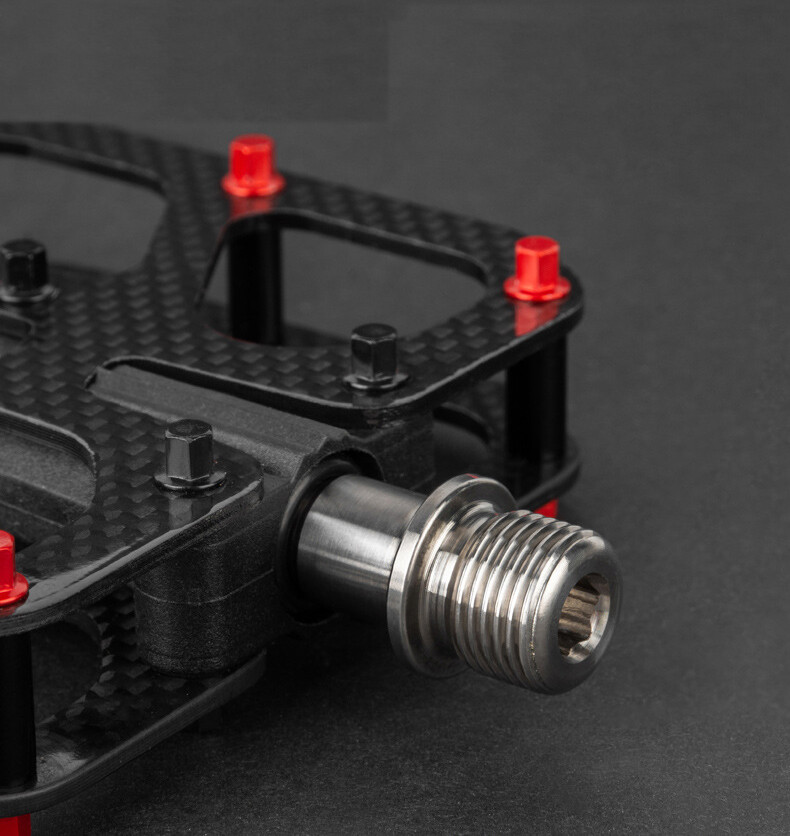 PROMEND Ultralight 220g Carbon Bicycle Pedals Titanium Axis MTB Road Bike Pedals