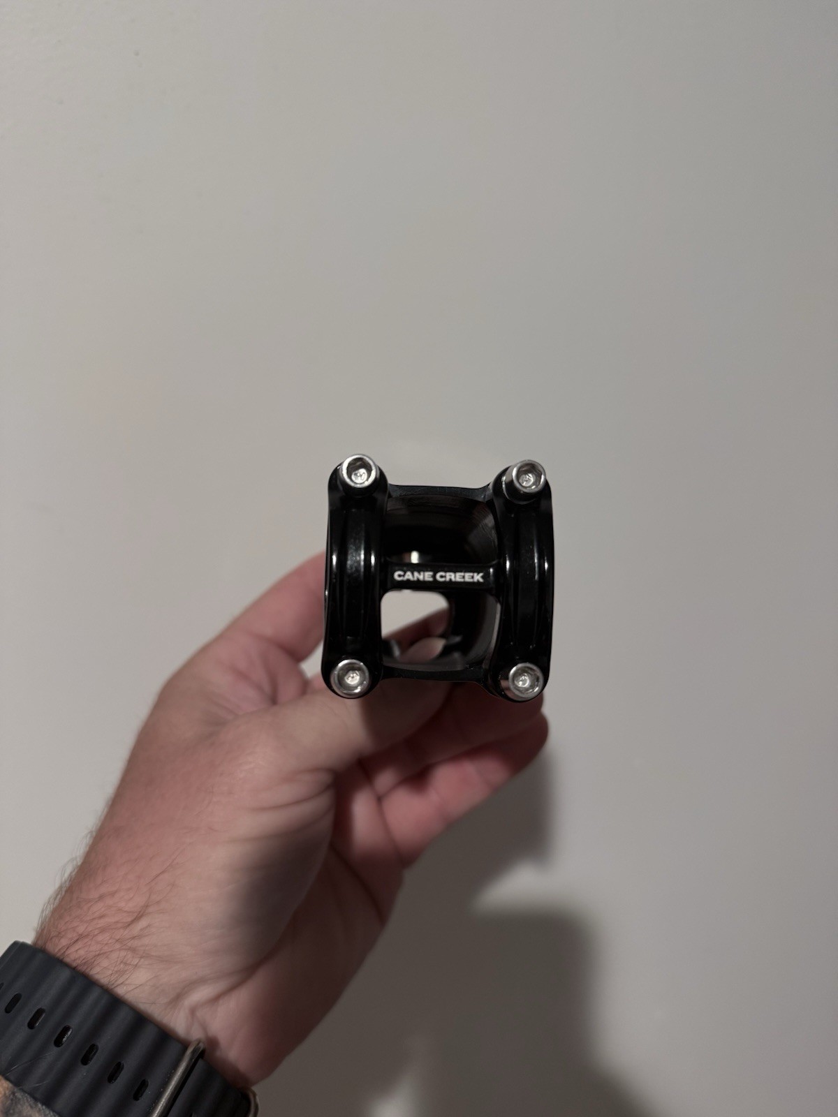 Cane Creek GXC stem in 70mm length with 31.8mm handlebar clamp.