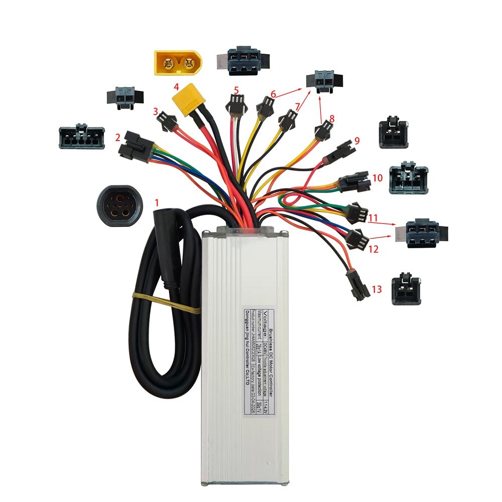 Brushless Motor Controller JH4AS5052DZXQS 48V 28A Electric Bike Conversion Kit