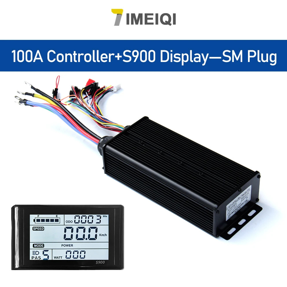 E-bike Sine Wave Controller 100A Three-Mode 48V 72V with UKC1 LCD Color Display