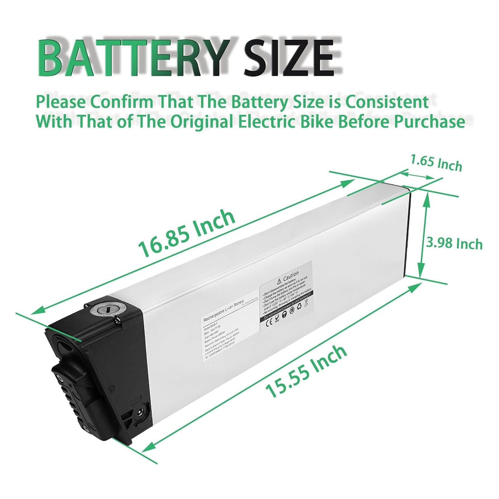 48V 10Ah Sliverfish Lithium-ion Battery For 500W Electric Bicycle E-bike Battery