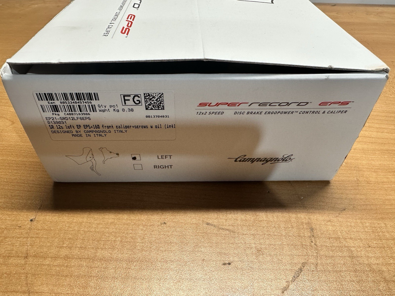 Campagnolo Super Record EPS Front Left Ergopower shifter and caliper NO HOSE