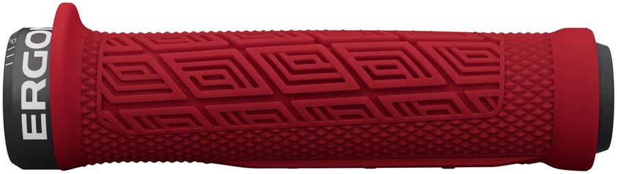 Ergon GDH Downhill Bike Grips – Ergonomic Rubber, Control & Speed, Chili Red