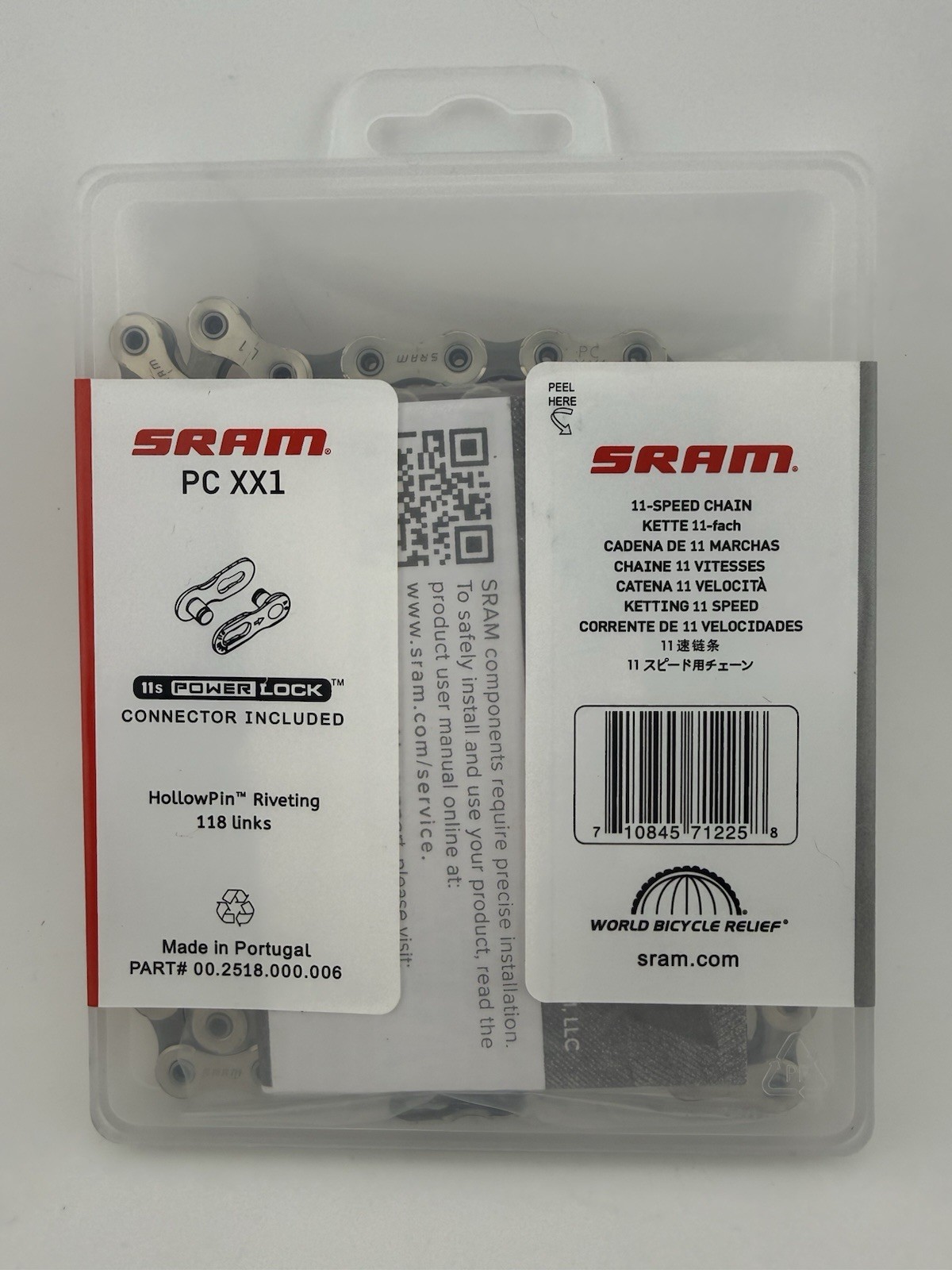 SRAM PCX1 11 Speed Chain 118 Links with PowerLock