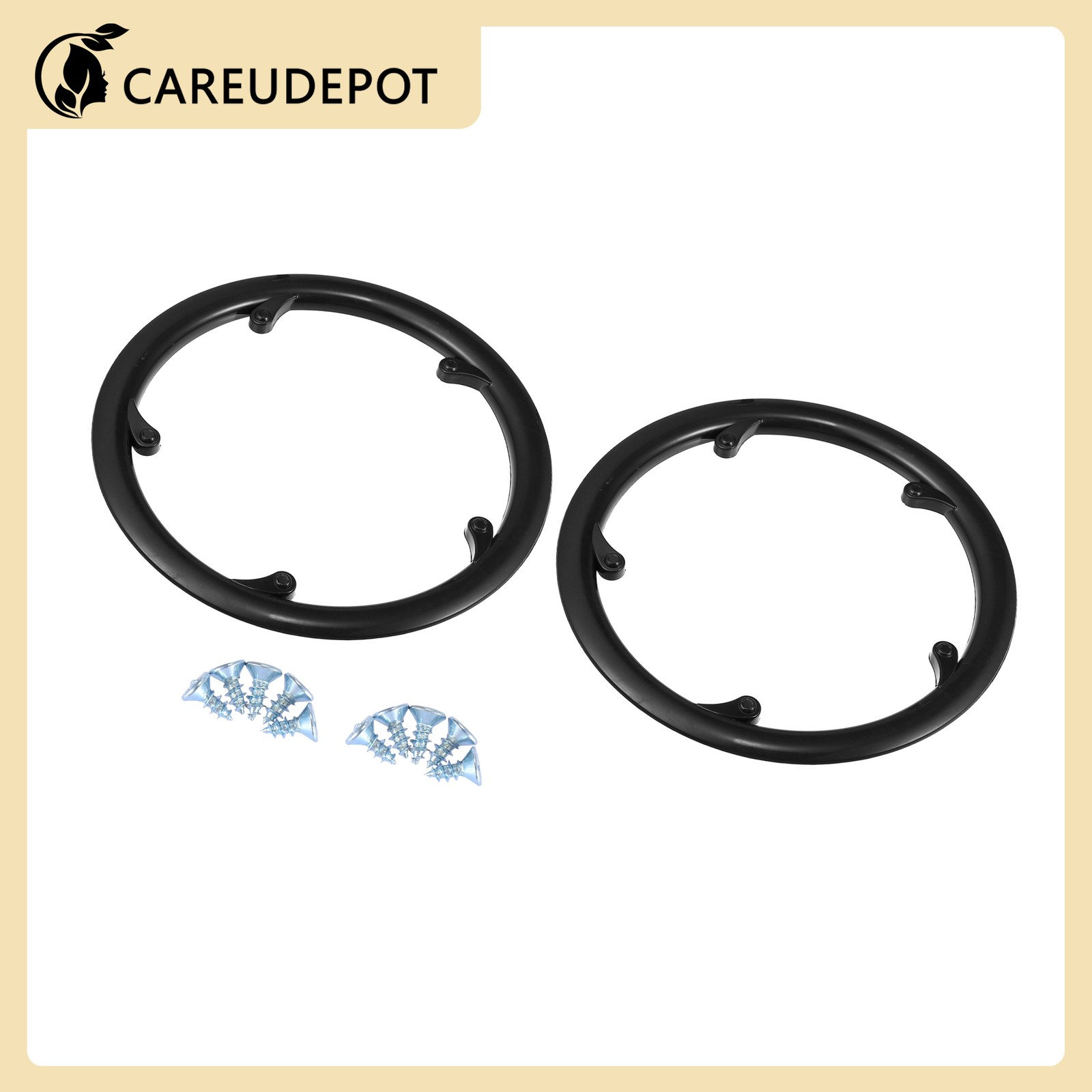 48 Teeth 9.5cm 5 Holes Bicycle Bike Crankset Chain Wheel Covers Black
