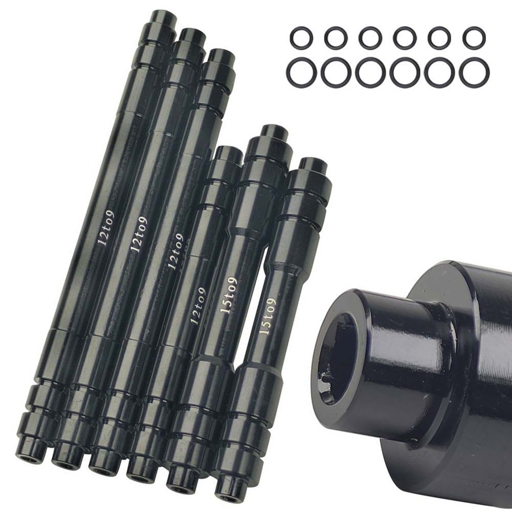 Bicycle Thru Axle 12/15mm To 9mm QR Adapter 100/110/135/142/148 MTB Road Bike