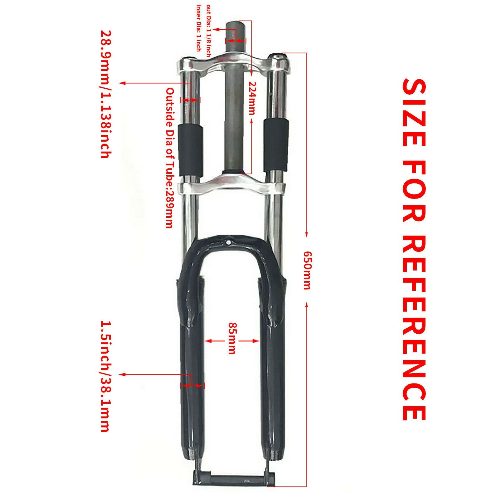 CDHPOWER 26″ Bicycle Fork/Bike Suspension Fork & Headset-Gas Motorized Bicycle