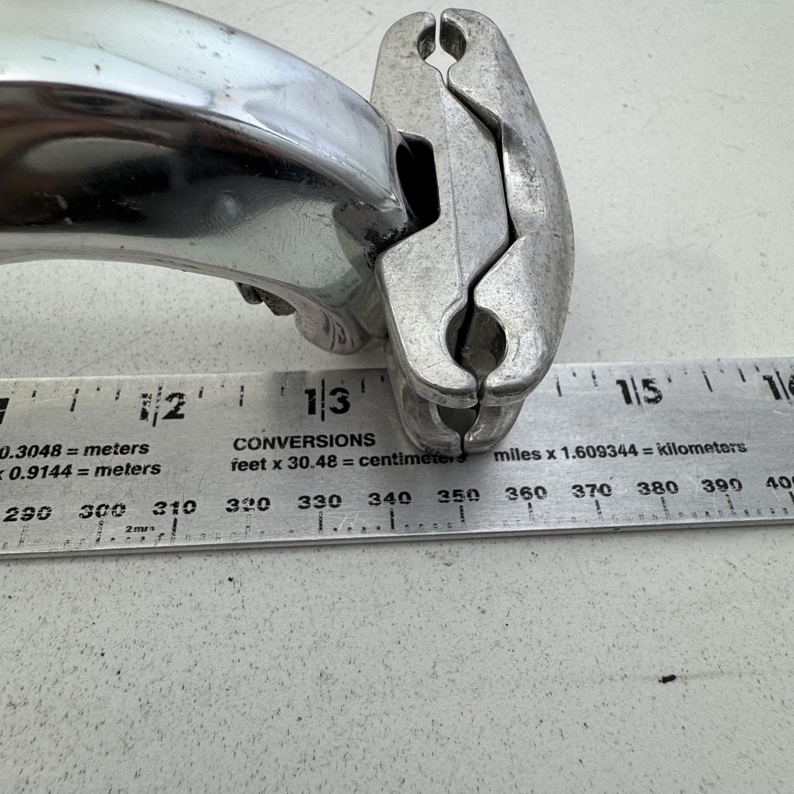 Vintage Kalloy 30.8mm Alloy Seatpost 350mm Silver Layback MTB Road Bike Part A96