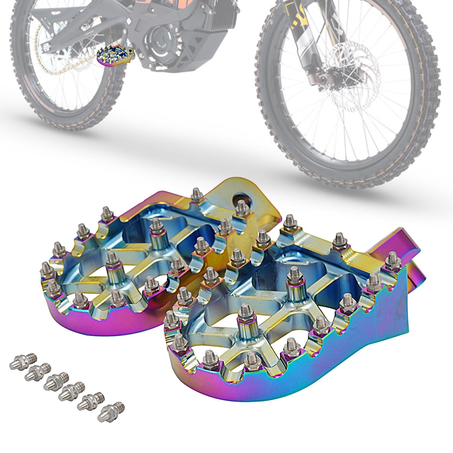 Electric Dirt Bike Wider Foot Pegs Footpegs CNC for Surron Sur Ron LBX ERide Pro