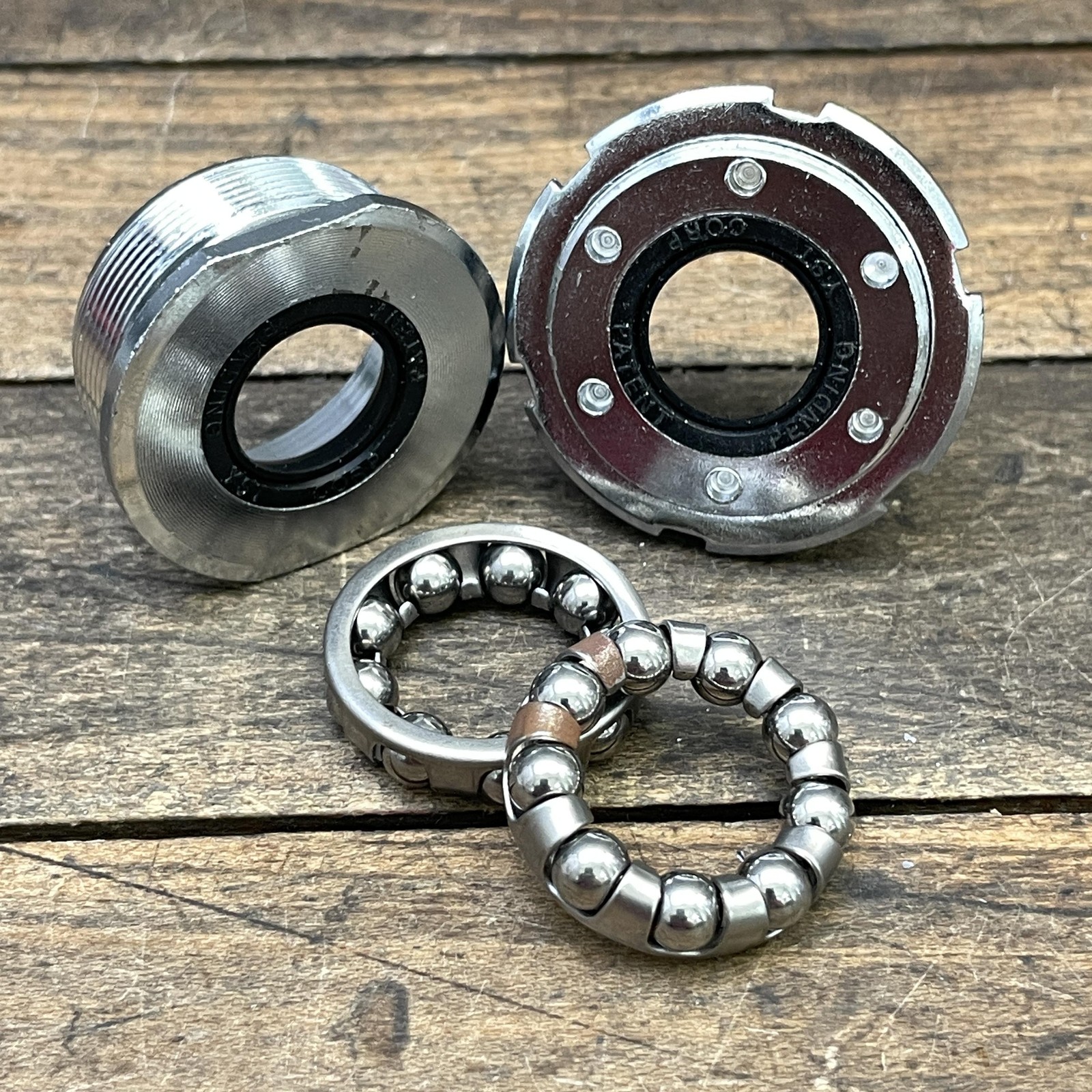 Vintage YST Professional Bottom Bracket Set English Threaded BSA Bearings Bike