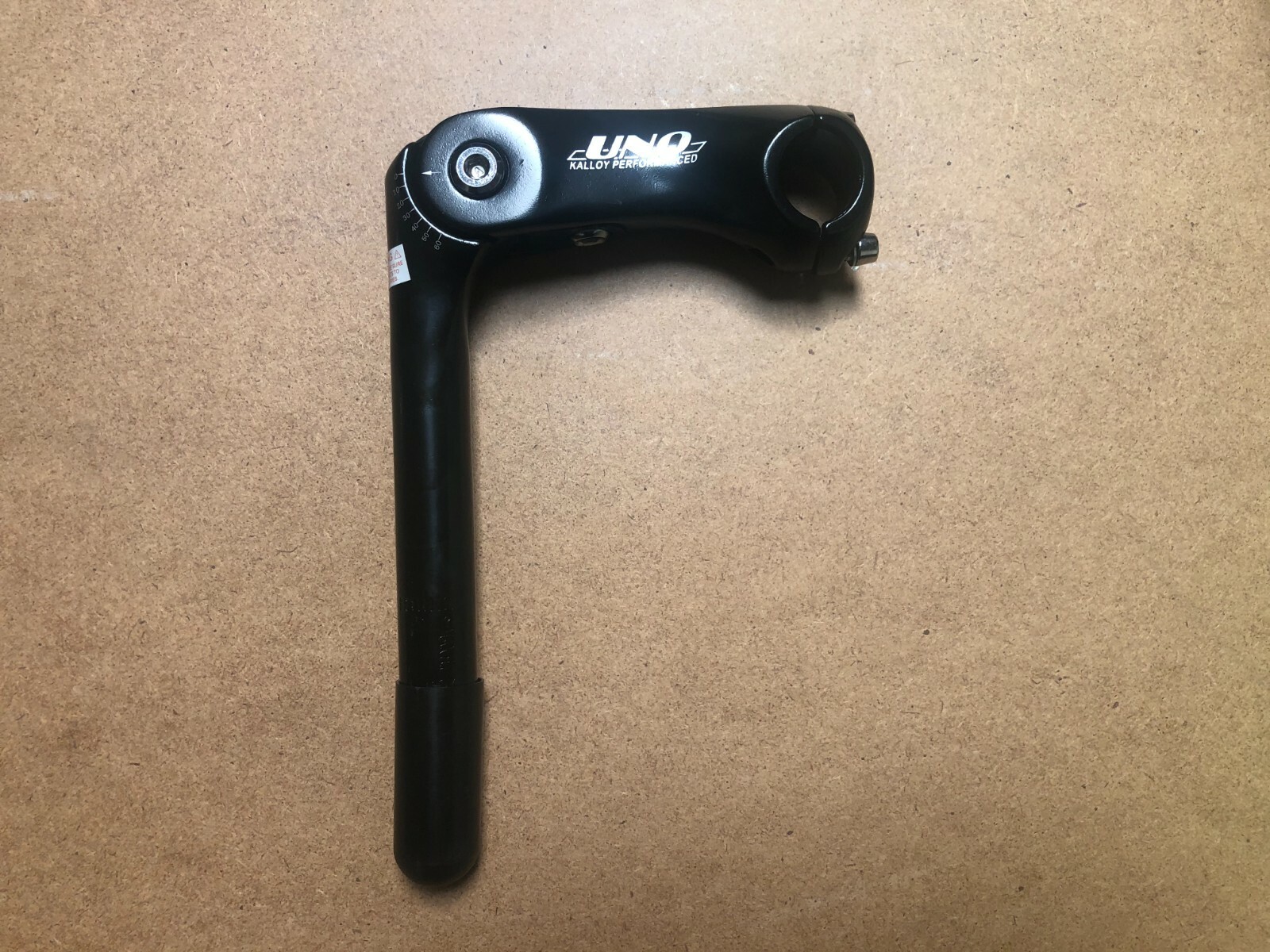 New Kalloy Adjustable Quill Stem Steerer 22.2mm Post Length 180mm Black