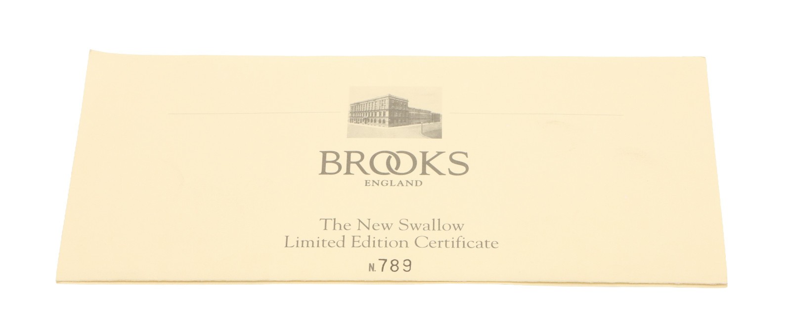 Brooks New Swallow LIMITED EDITION Saddle #789 of 999 Ti Rails Brown Leather NOS