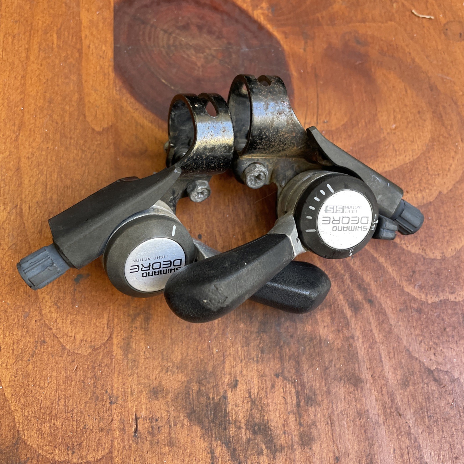 Vintage SHIMANO Deore SL-MT60 3 x 6 Speed Thumb Shifter Set MTB Made in JAPAN!