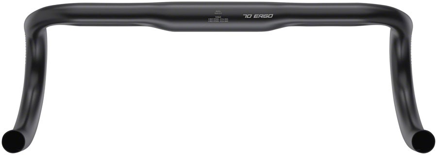 Zipp Service Course 70 Ergo Drop Handlebar 31.8mm 38cm Bead Blast Black Aluminum