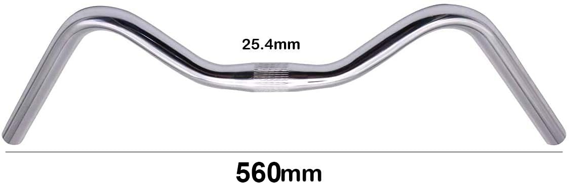 Senqi Bike Fixed Gear Handlebar 560X25.4Mm Silver