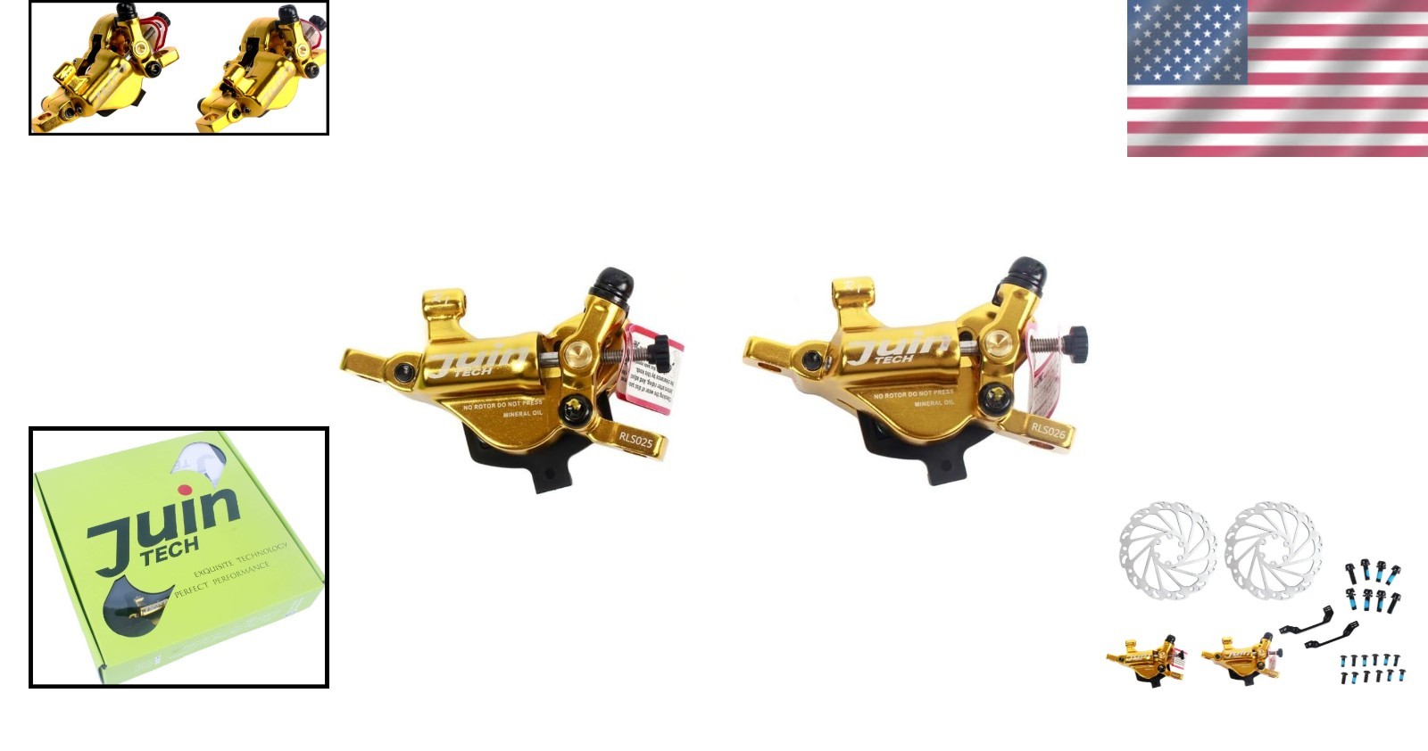Pre-Bled Lightweight Hydraulic Disc Brake Caliper Set – Perfect for Cyclocross