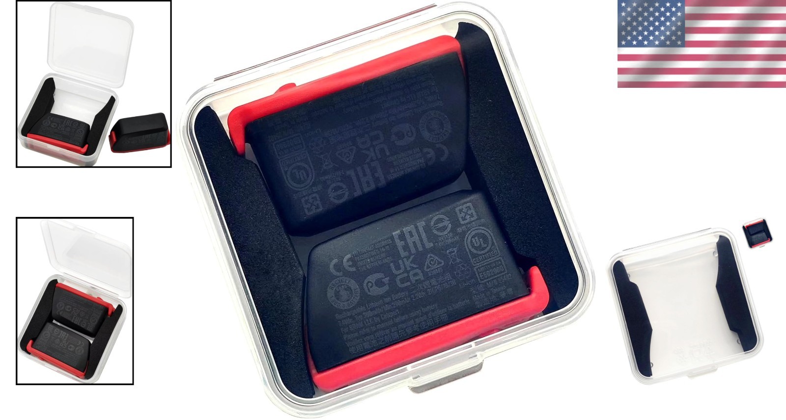Modern Transparent Battery Storage Box for SRAM AXS eTap | 2-Compartment Design