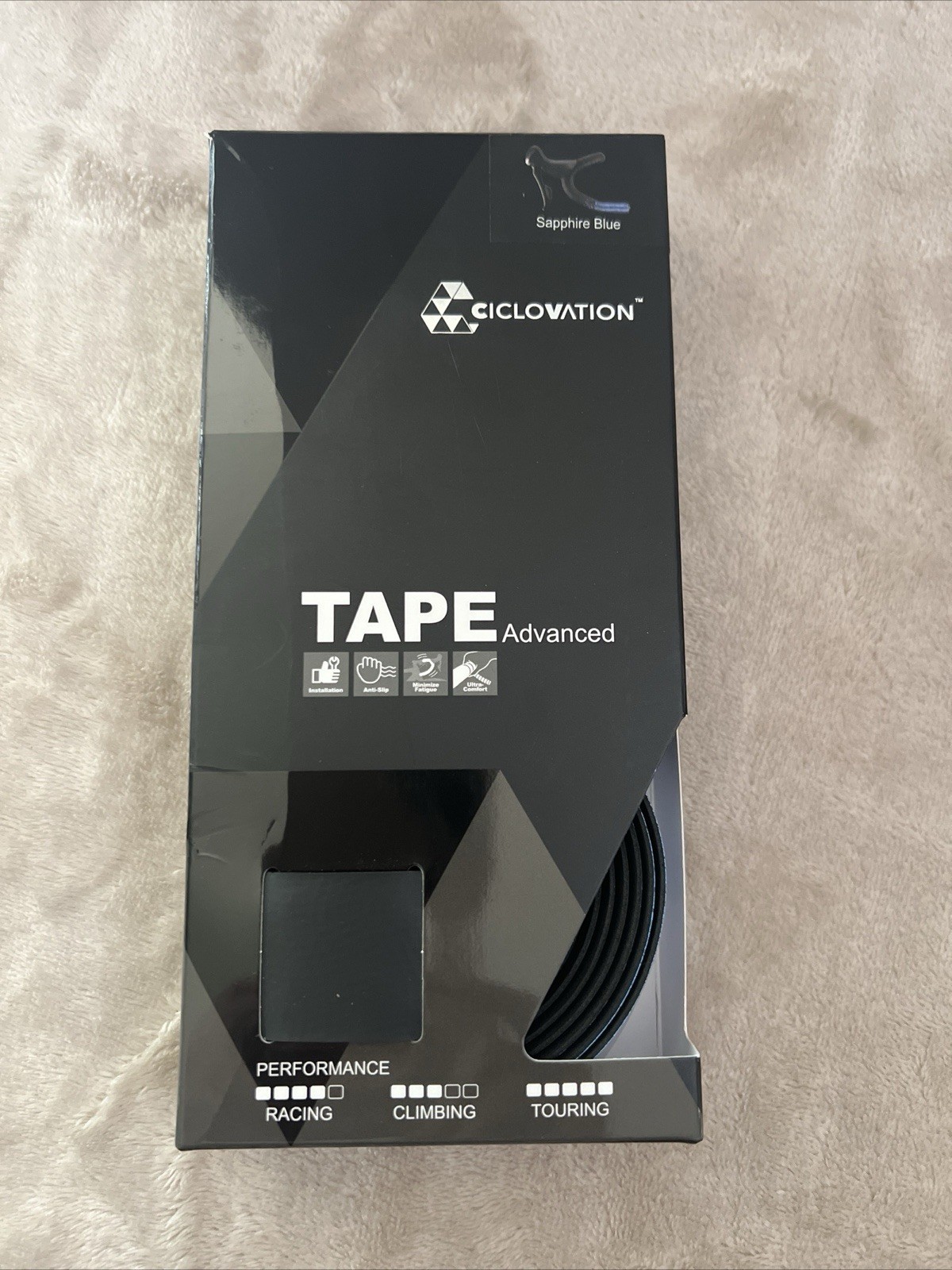 ALL NEW CICLOVATION Leather Touch Bar Tape 3.0mm Gamma Style Platinum Bike