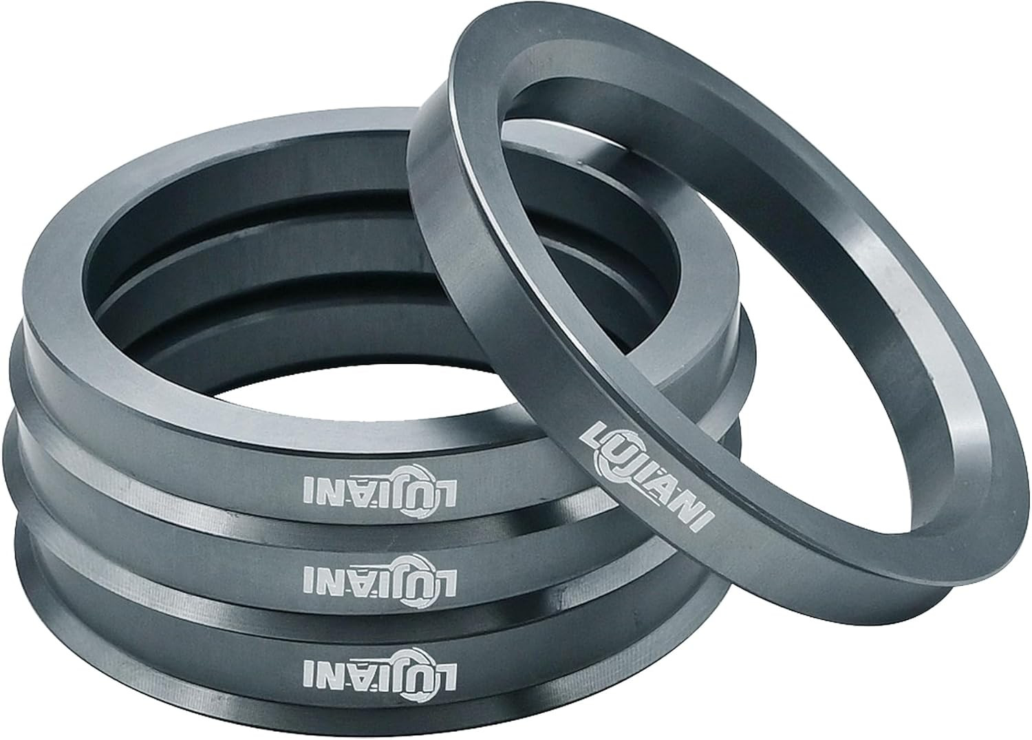 4 Pack Hub Centric Rings 60.1mm to 73.1mm Aluminum Wheel Adapter Hubrings