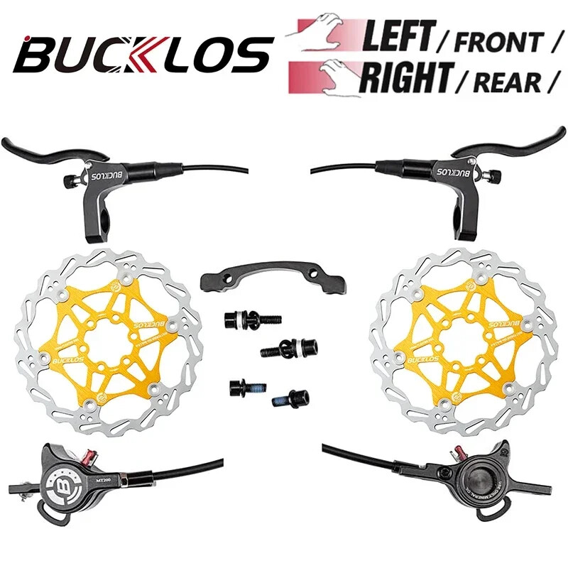 Hydraulic Brake Set 800/1500mm Mountain Bike Disc Brake Set 160mm Brake Rotor