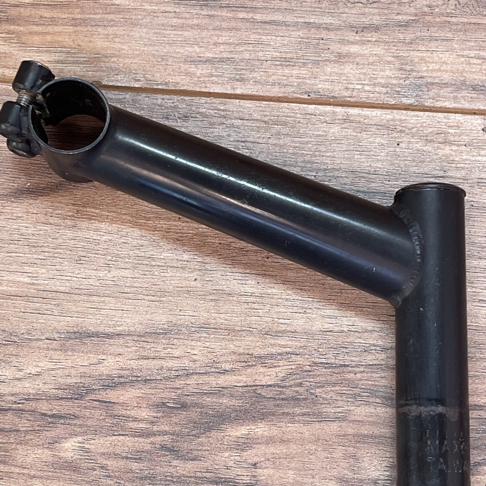 Black Chromoly 1 1/8 Inch 25.4 MTB  Quill Stem 130 15 Degree 25.4