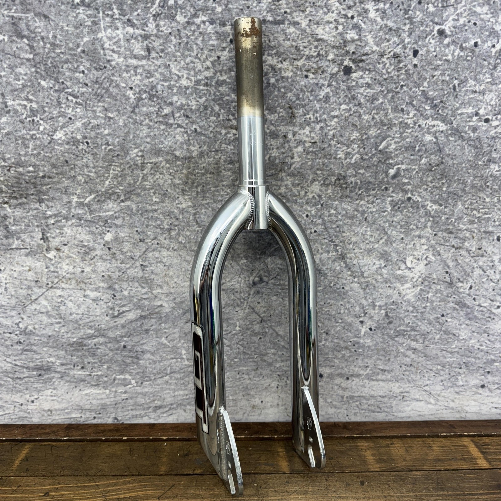 Vintage GT BMX Fork 20in 1 1/8 Threadless 14mm Dropouts Race 2005 Chrome CRMO