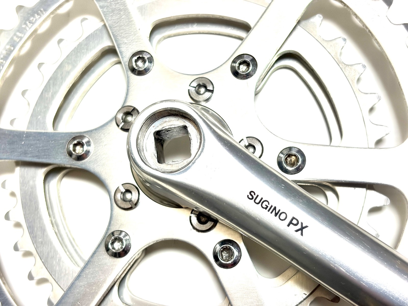 Rare SUGINO PX Triple Crankset 160mm 46/36/30T w/ Box Vintage Touring