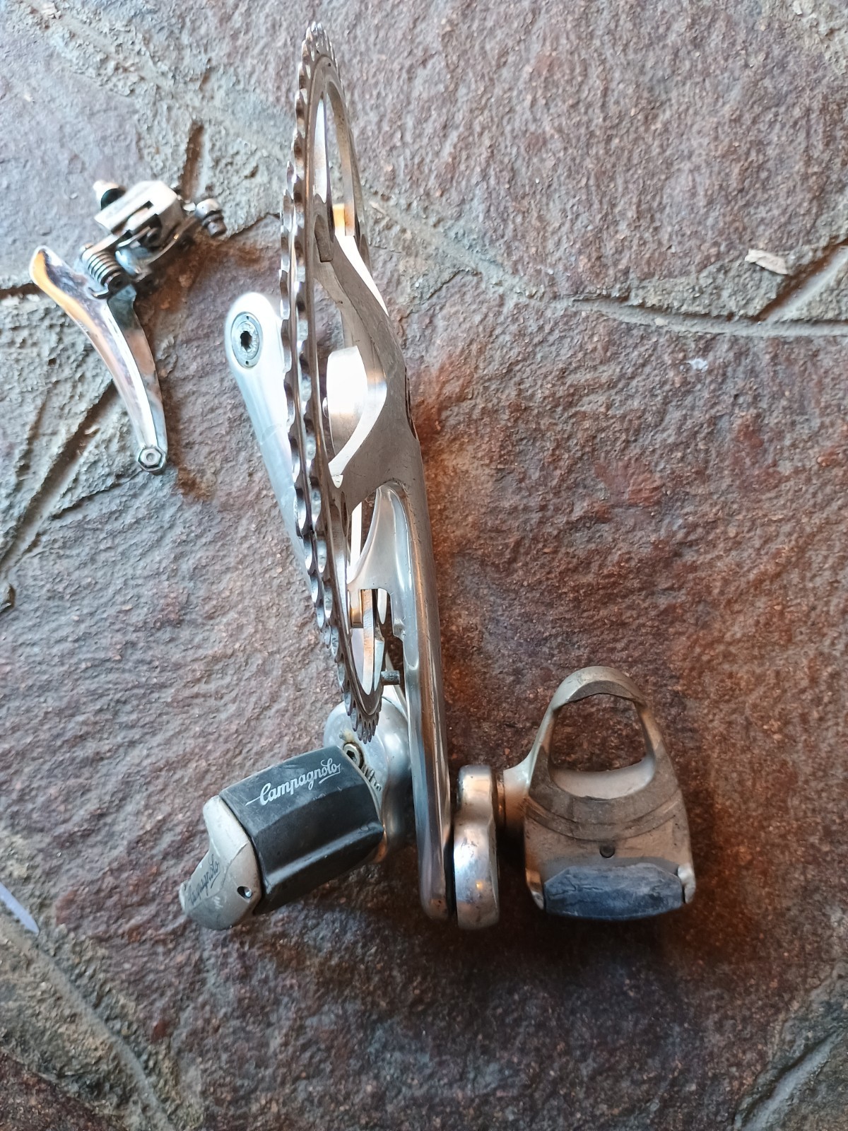 No Reserve Vintage Crankset Campagnolo C Record Crankset 172.5mm 52/39+ FD Etc