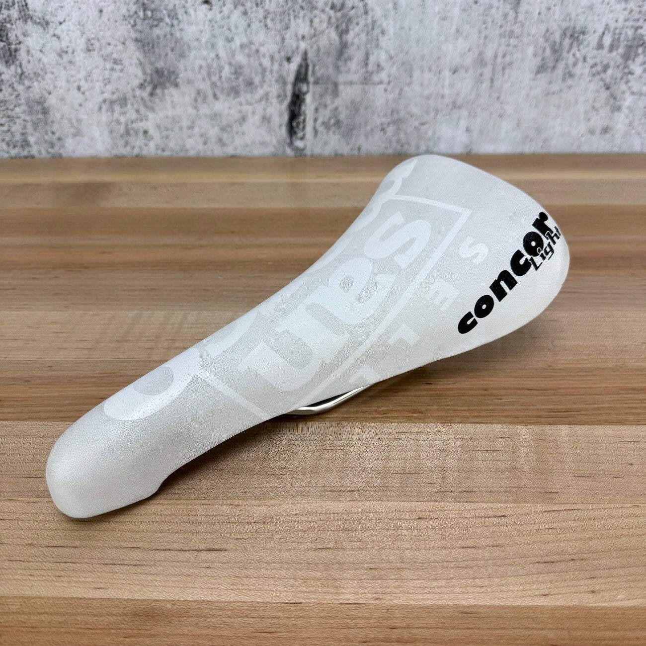 Selle San Marco Concor Light 128mm 7x7mm Titanum Rails White Bike Saddle 222g
