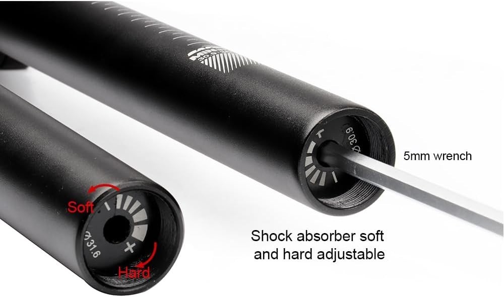 Safort Suspension Seatpost 27.2mm Aluminum 365mm Length Replacement