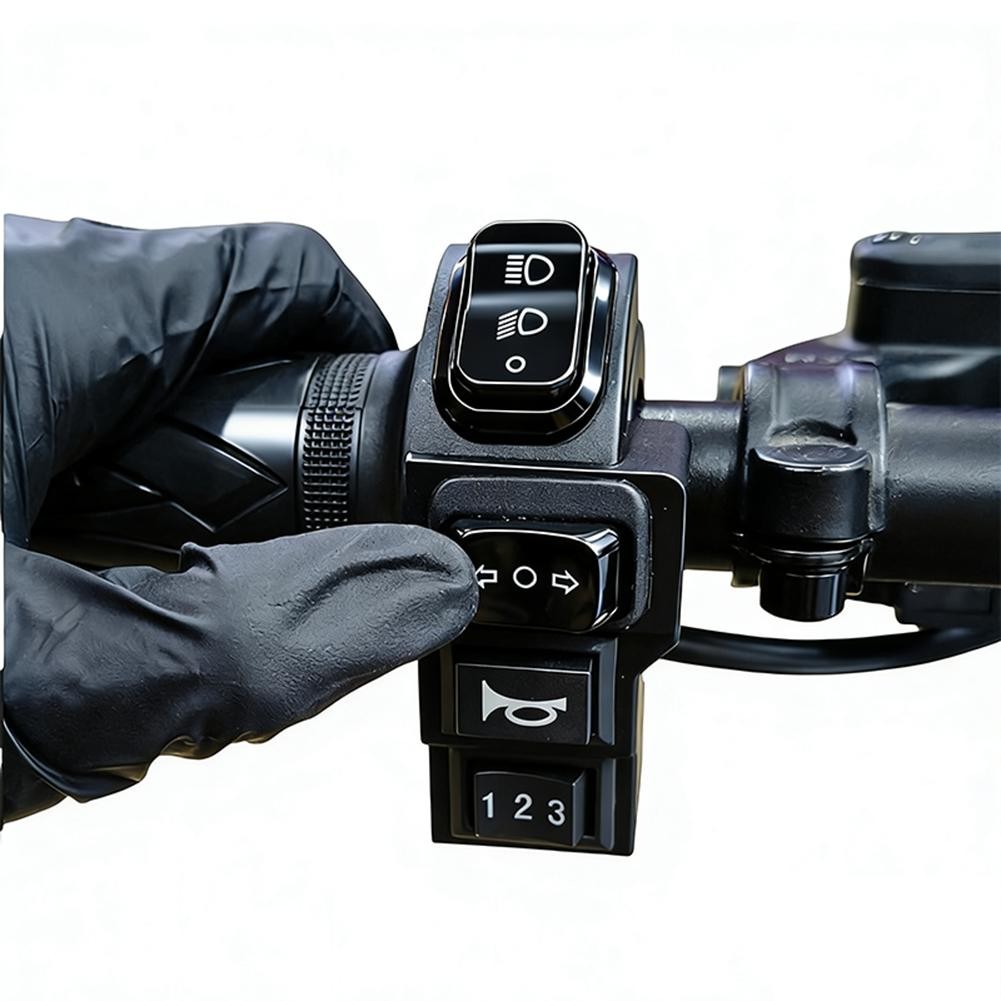 E-bike 4-in-1 Control Switch Headlight Turn Signal Klaxon 9 Pin SM Connector