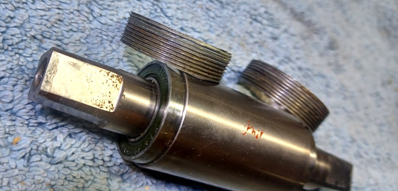 Vintage Phil Wood Bottom Bracket 68mm BSA English 125mm Spindle Square Taper