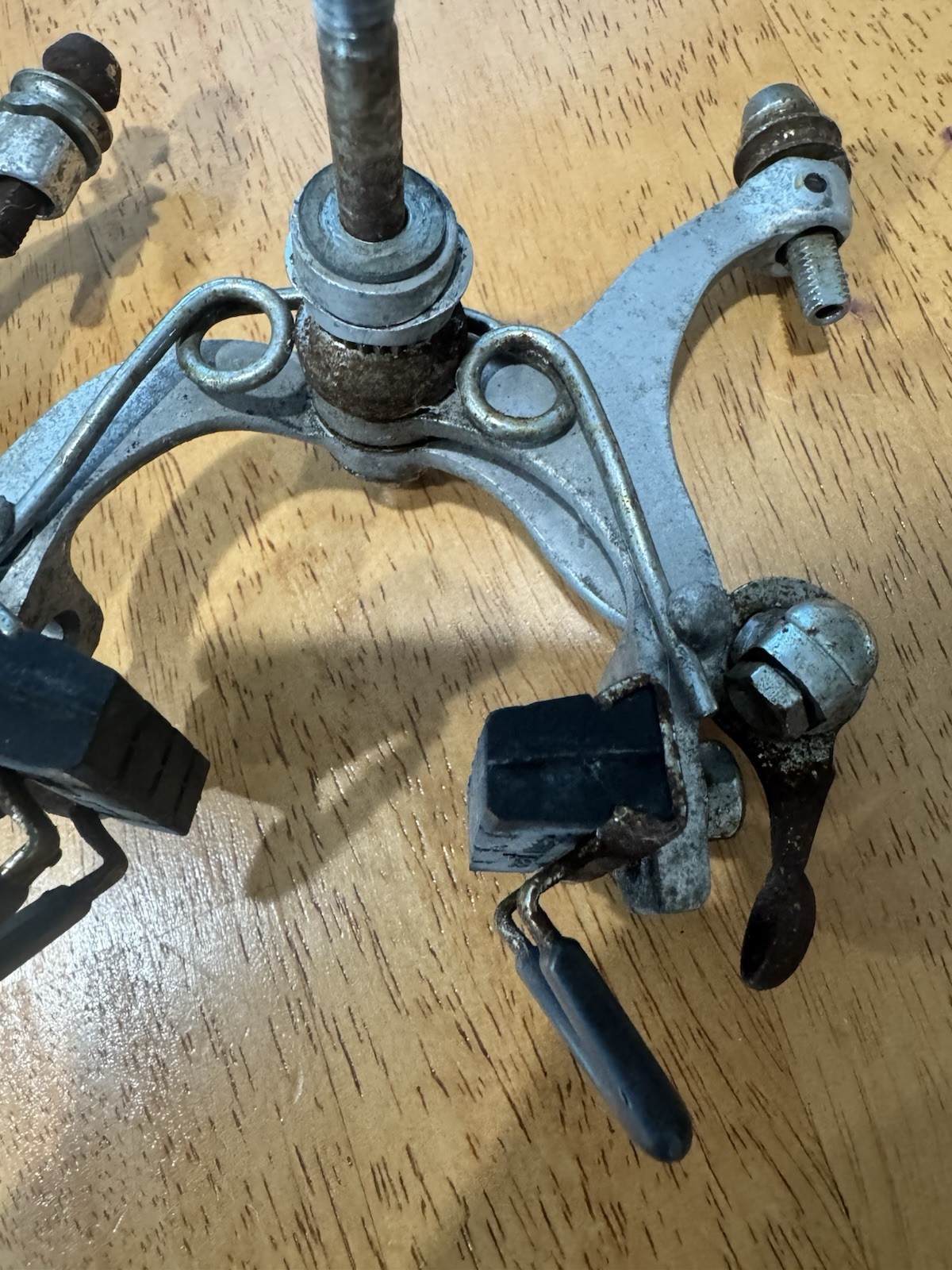 Vintage Campagnolo Nuovo Record Brake Calipers 1978 Nutted 70’s Campy Pair Set