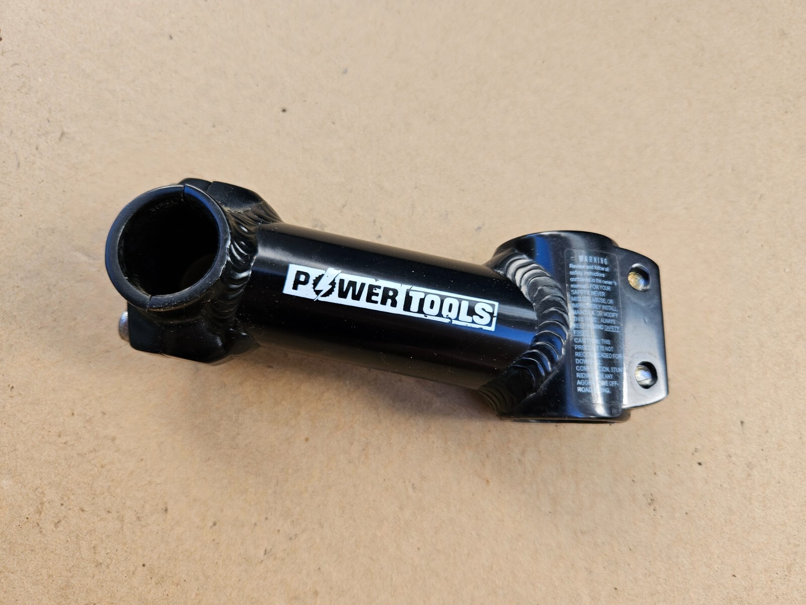 Power Tools 105mm Mountain Bike Riser Stem Threadless 1-1/8″ Black 25.4mm Clamp