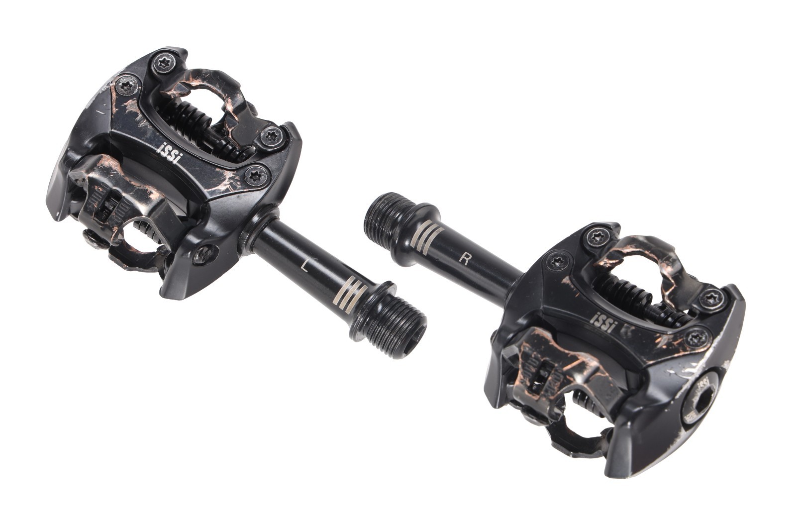 iSSi Flash II +12mm Gravel Bike SPD Pedals CrMo Spindle Sealed Bearings BLACKOUT