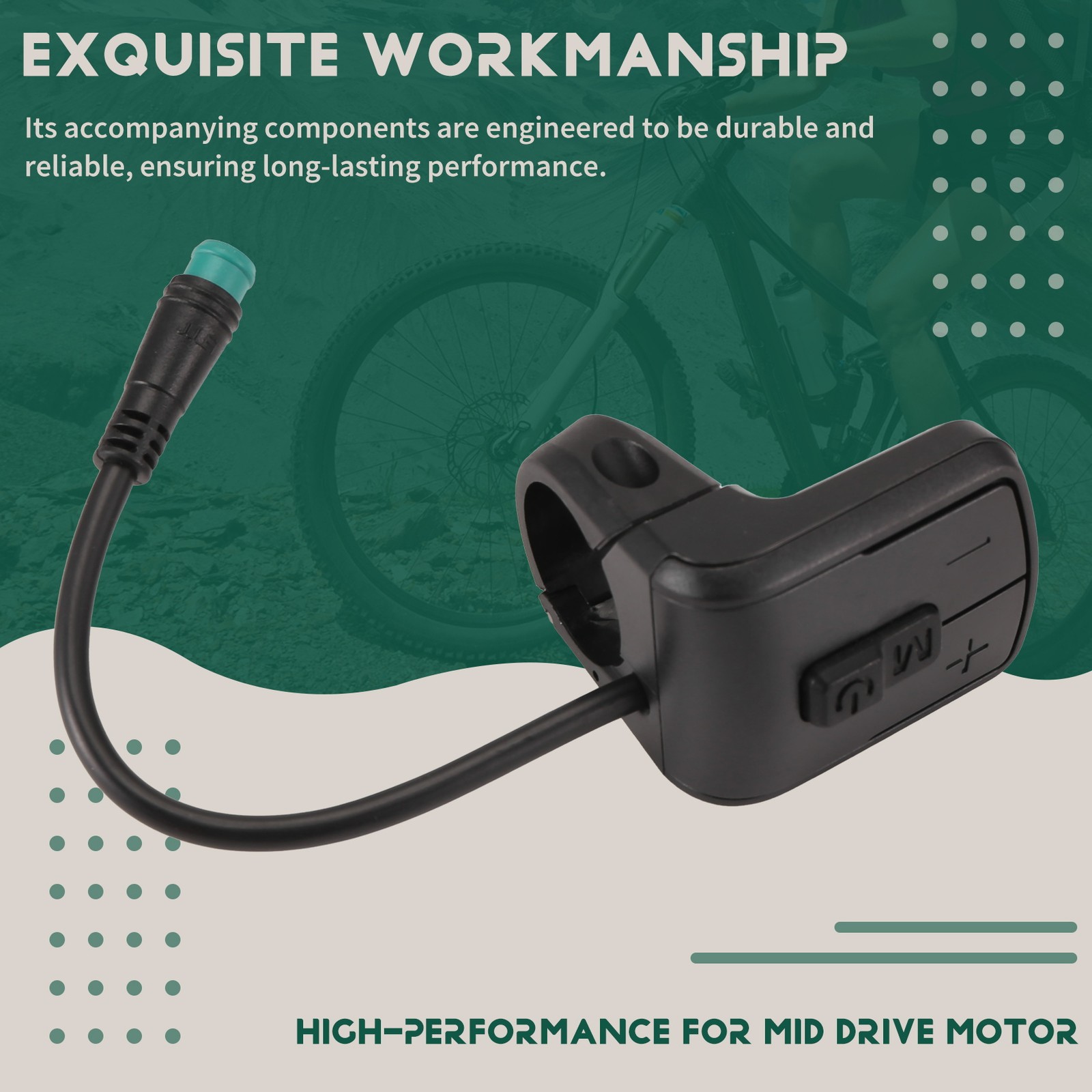 For Mid Drive Motor 5Pin 860C LCD Color Display Key for Mid Motor9995