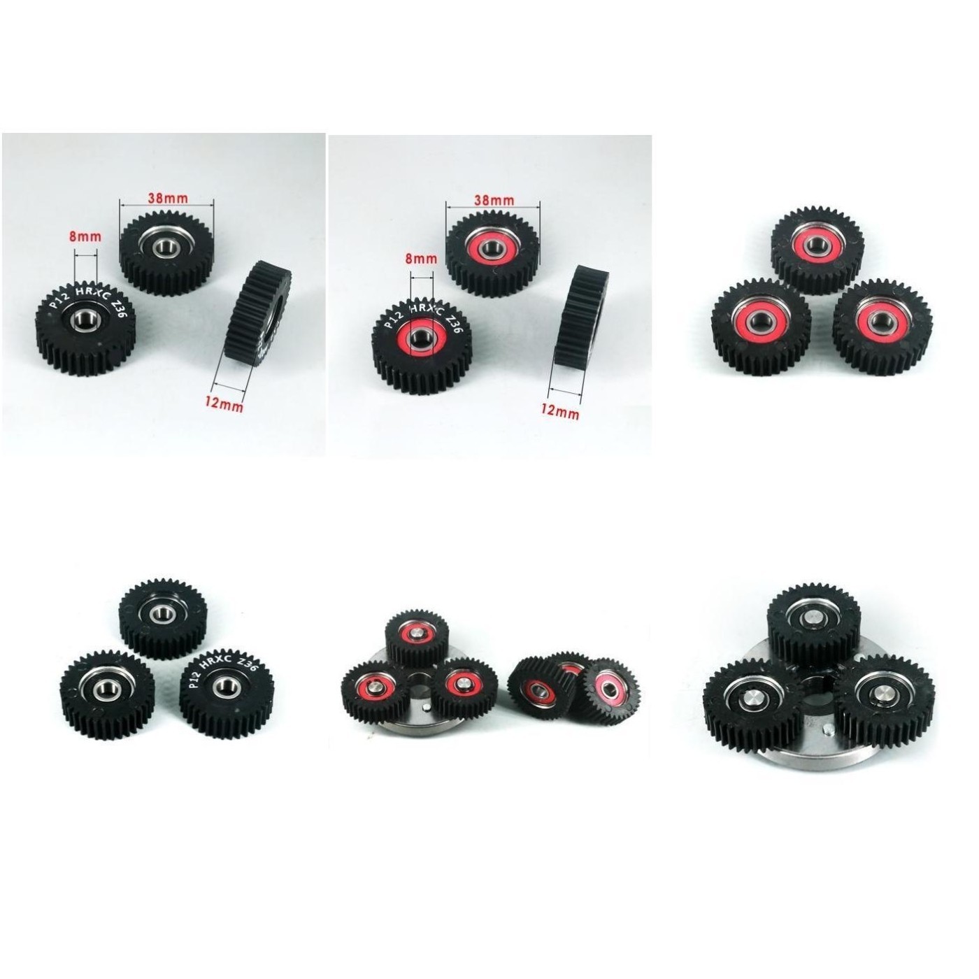 Gears Nylon Planetary Gears W/ Bearing 36Teeth 3Pcs 608-RS ABEC-7 E-Bike
