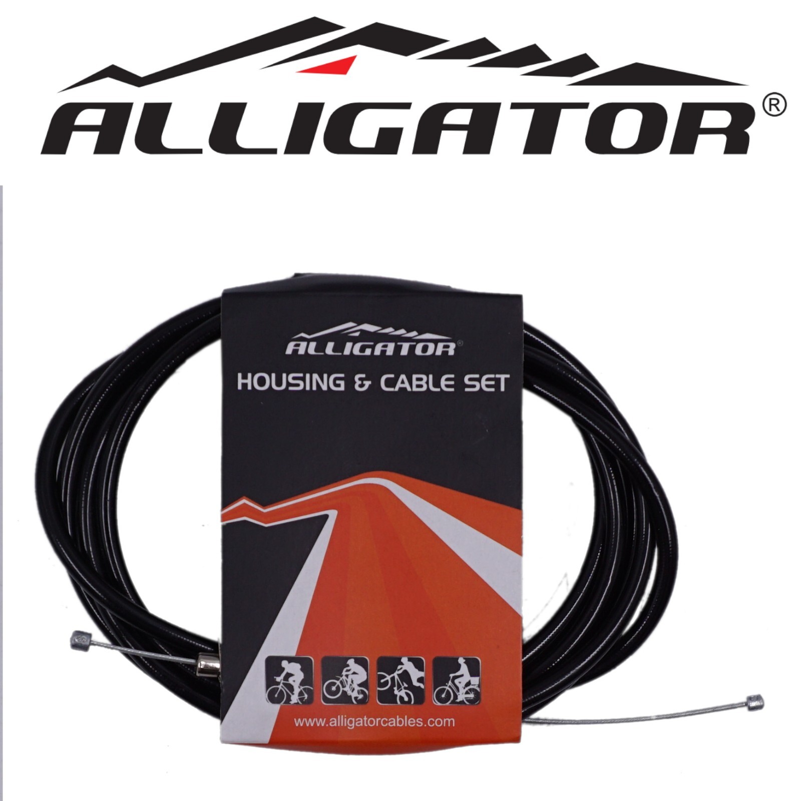 Alligator Black 5mm Housing / Casing &Universal Double Ended Shift / Gear Cable